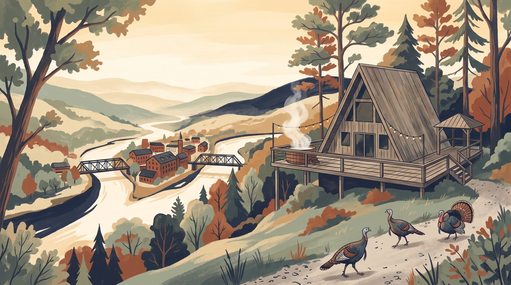 Illustration of Wild Turkey Ridge